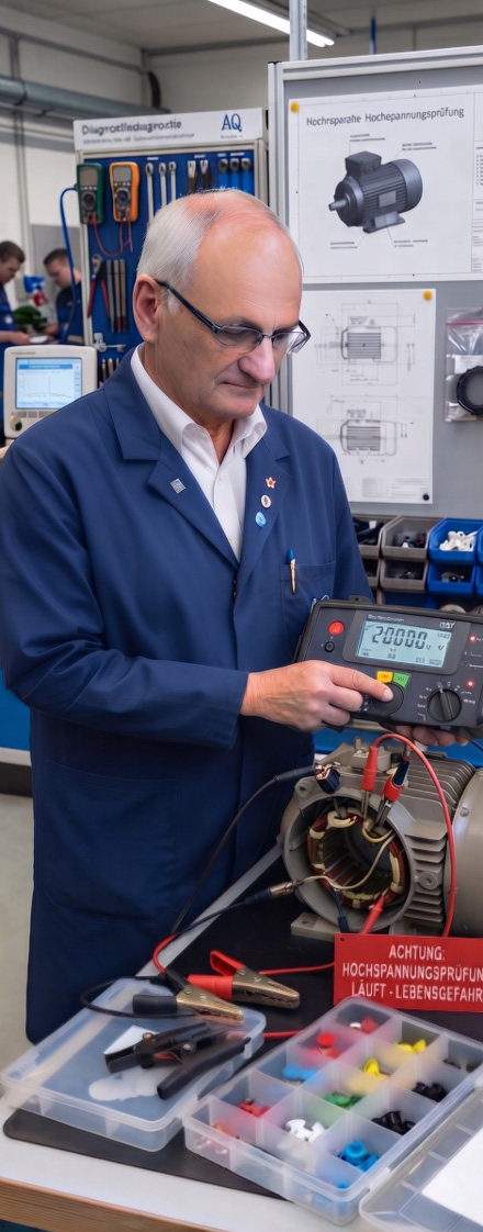 Qualitativ hochwertiger Elektromotoren Reparaturdienst, AQplus 1 bis 4 Phasen Motoren